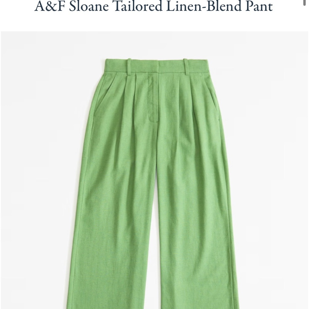 A&F Sloane Tailored Linen-Blend Pant